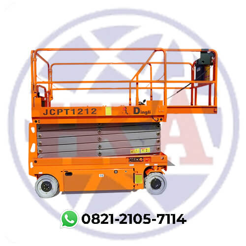 Rental Scissor Lift 12 Meter Harian-Mingguan-Bulanan-Tahunan Cikarang - Jakarta - Bekasi - Karawang - Subang – Bandung - Padalarang - Bogor - Depok - Tangerang - Bitung - Cilegon - Serang - Cikande - Cikupa - Cibitung - Sukabumi - Cianjur - Cirebon - Pekalongan - Demak - Batang - Semarang - Madiun - Gresik - Sidoarjo - Surabaya